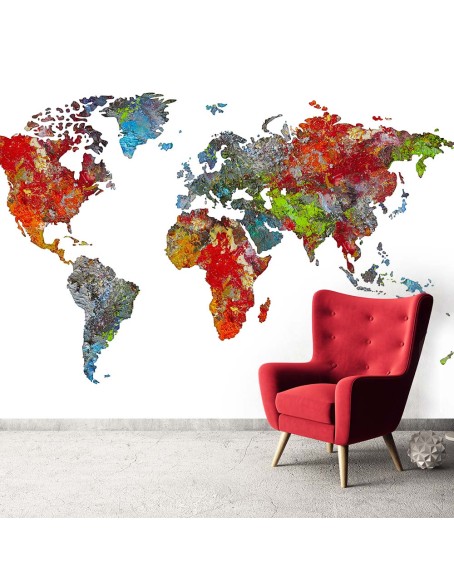 Фототапет - Colorful World Map