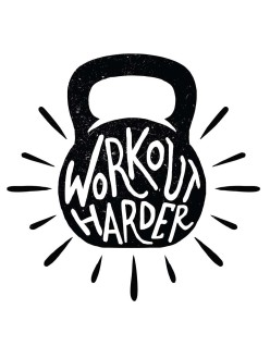 Стикер Harder Work Out