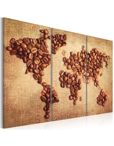 Картина - Coffee from around the world - triptych