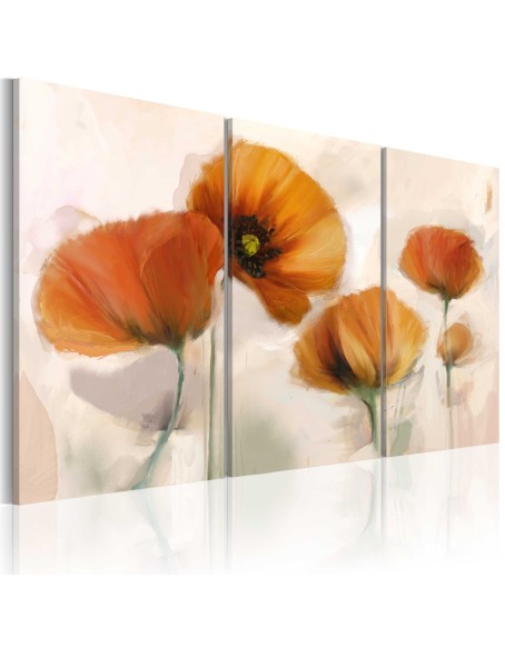 Картина - Artistic poppies - triptych