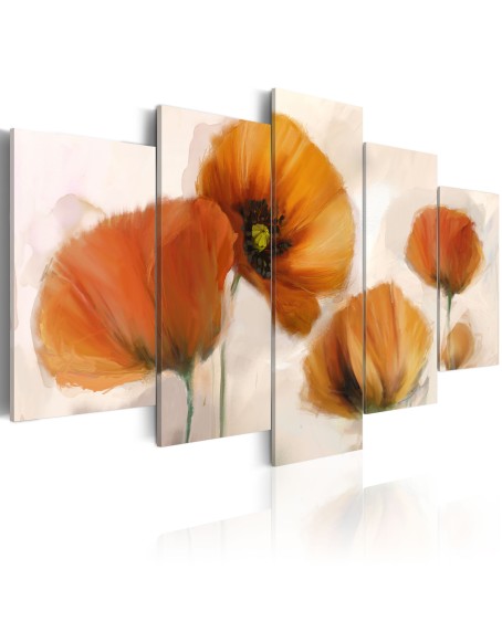 Картина - Artistic poppies - 5 pieces