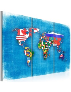 Картина - Flags of the World - triptych