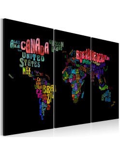 Картина - Names of countries - triptych