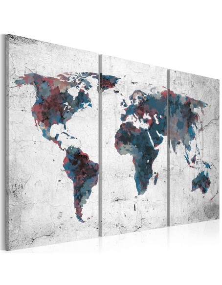 Картина - Undiscovered continents - triptych