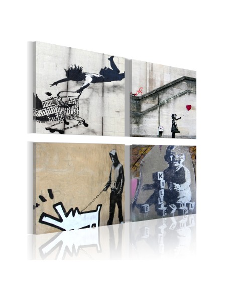 Картина - Banksy - four orginal ideas