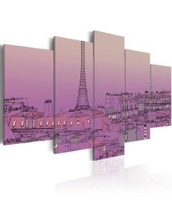 Картина - Lavender sunrise over Paris