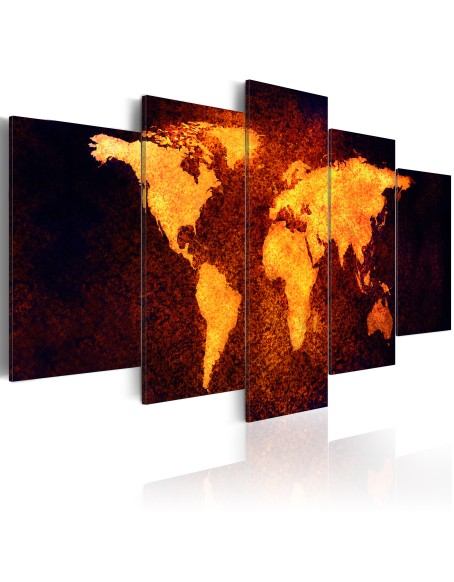 Картина - Map of the World - Hot lava