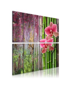 Картина - Bamboo and orchid