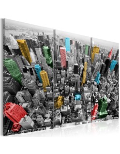 Картина - New York in the CMYK color model