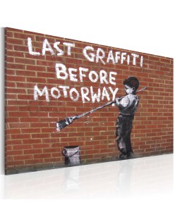 Картина - Last graffiti before motorway (Banksy)