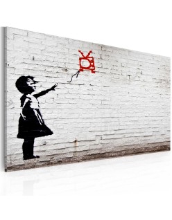 Картина - Girl with TV (Banksy)