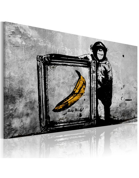 Картина - Inspired by Banksy - black and white