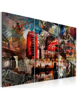 Картина - London collage - triptych