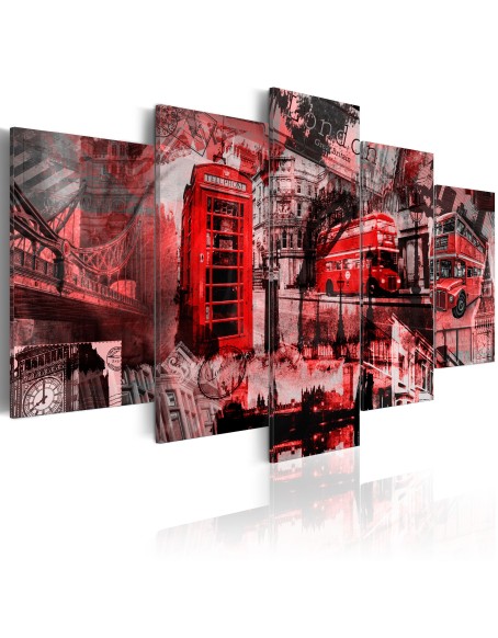 Картина - London collage - 5 pieces