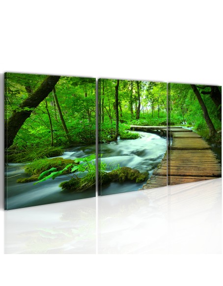 Картина - Forest broadwalk - triptych