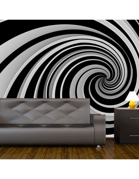 Фототапет - Black and white swirl