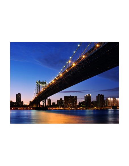 Фототапет - Manhattan Bridge illuminated at night