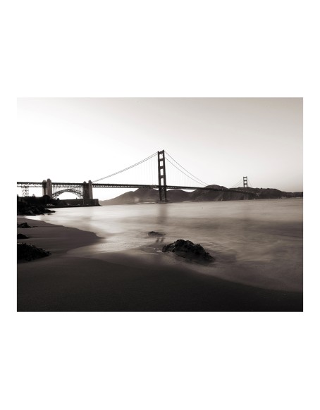 Фототапет - San Francisco: Golden Gate Bridge in black and white