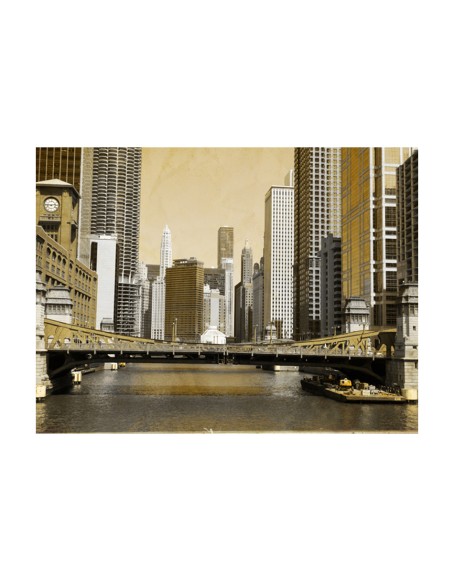 Фототапет - Chicago's bridge (vintage effect)