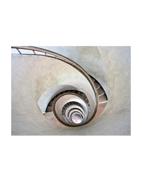 Фототапет - White spiral stairs