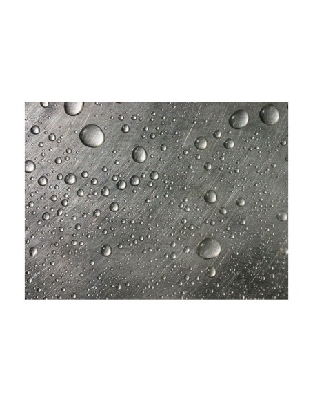 Фототапет - Steel surface with water drops