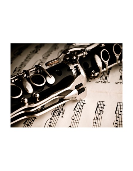 Фототапет - Clarinet and music notes