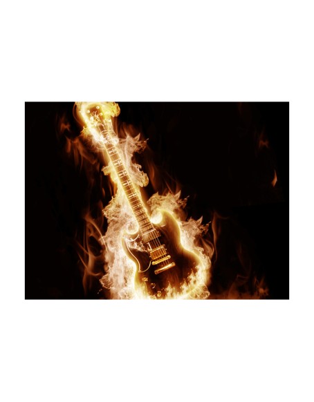 Фототапет - Flaming guitar