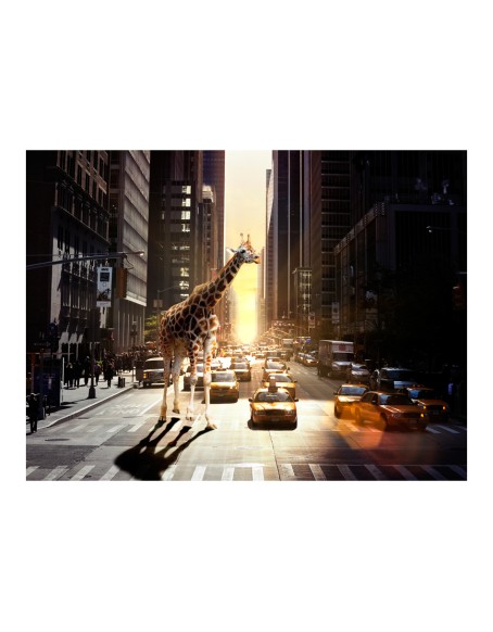 Фототапет - Giraffe in the big city