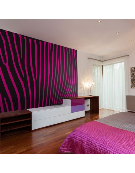 Фототапет - Zebra pattern (violet)