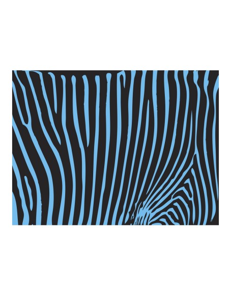 Фототапет - Zebra pattern (turquoise)