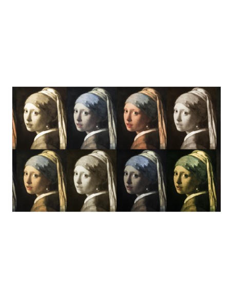 Фототапет - Girl with a pearl earring (Pop art)