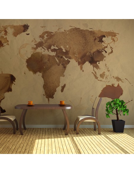 Фототапет - Tea map of the World