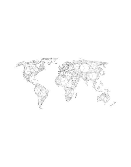 Фототапет XXL - Map of the World - white solids