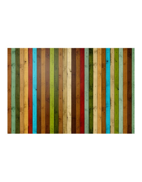 Фототапет - Wooden rainbow