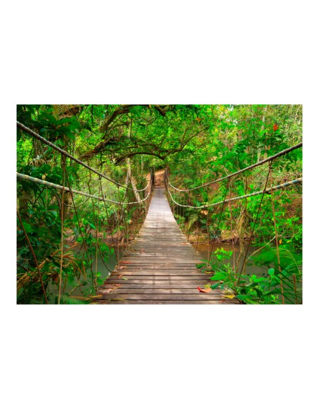 Фототапет - Bridge amid greenery