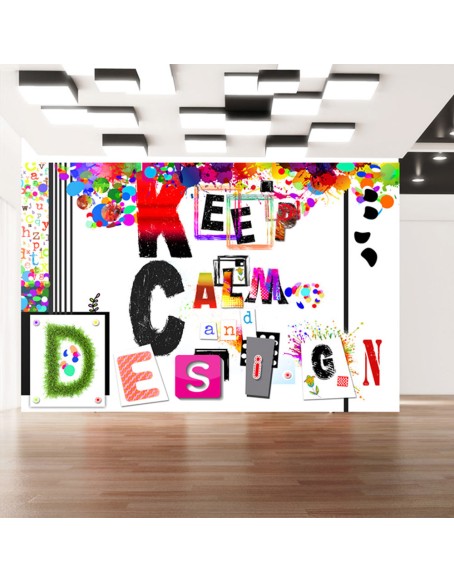 Фототапет - Keep Calm and Design