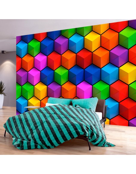 Фототапет - Colorful Geometric Boxes