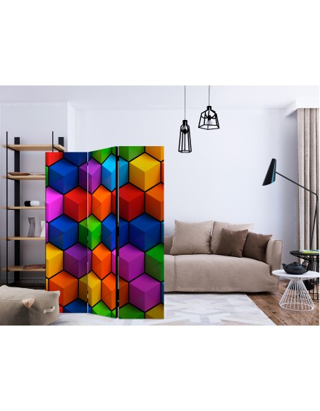 Параван - Colorful Geometric Boxes [Room Dividers]