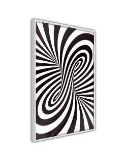 Плакат - Black and White Swirl