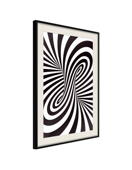 Плакат - Black and White Swirl