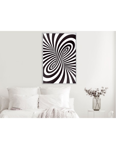 Плакат - Black and White Swirl