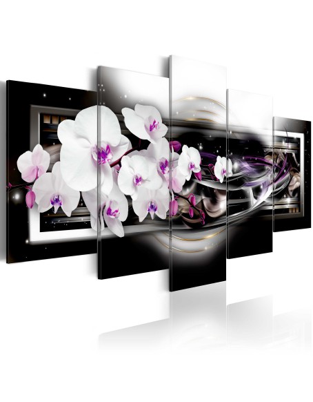 Картина - Orchids on a black background