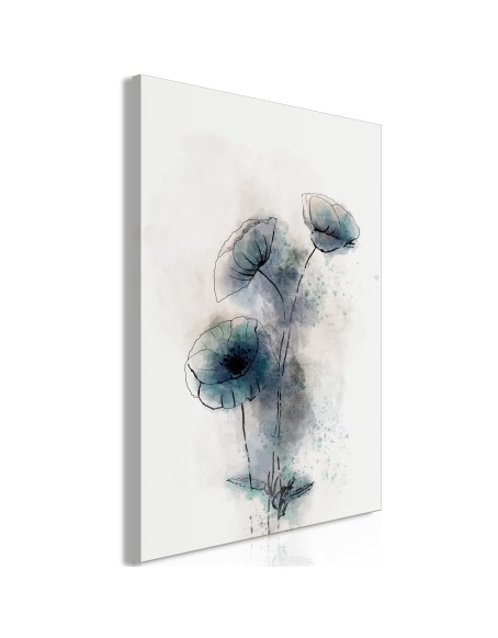 Картина - Blue Poppies (1 Part) Vertical