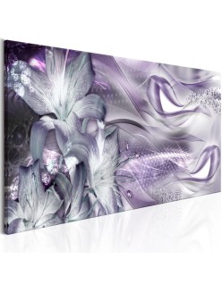 Картина - Lilies and Waves (1 Part) Narrow Pale Violet