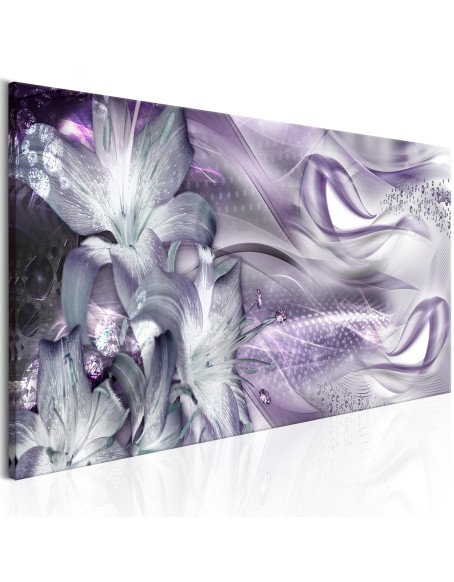 Картина - Lilies and Waves (1 Part) Narrow Pale Violet