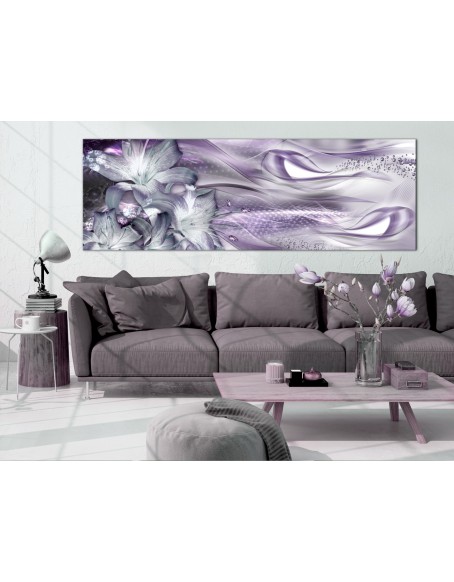 Картина - Lilies and Waves (1 Part) Narrow Pale Violet