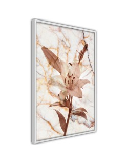 Плакат - Lily on Marble Background