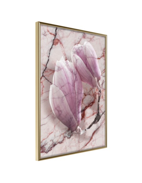 Плакат - Magnolia on Marble Background