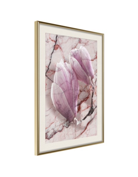 Плакат - Magnolia on Marble Background