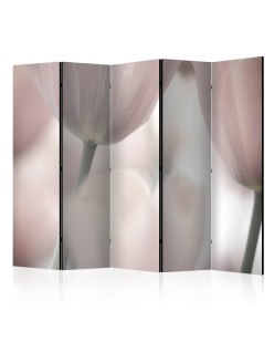 Параван - Tulips fine art - black and white II [Room Dividers]